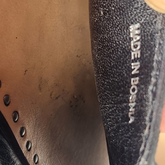 MIU MIU Women's Carousel Sandal Size 38.5 / 8 Black Studded Leather Luxury Shoe - Picture 9 of 10